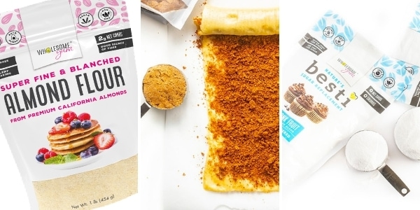 Low carb flours and sweeteners to add to a keto grocery list.