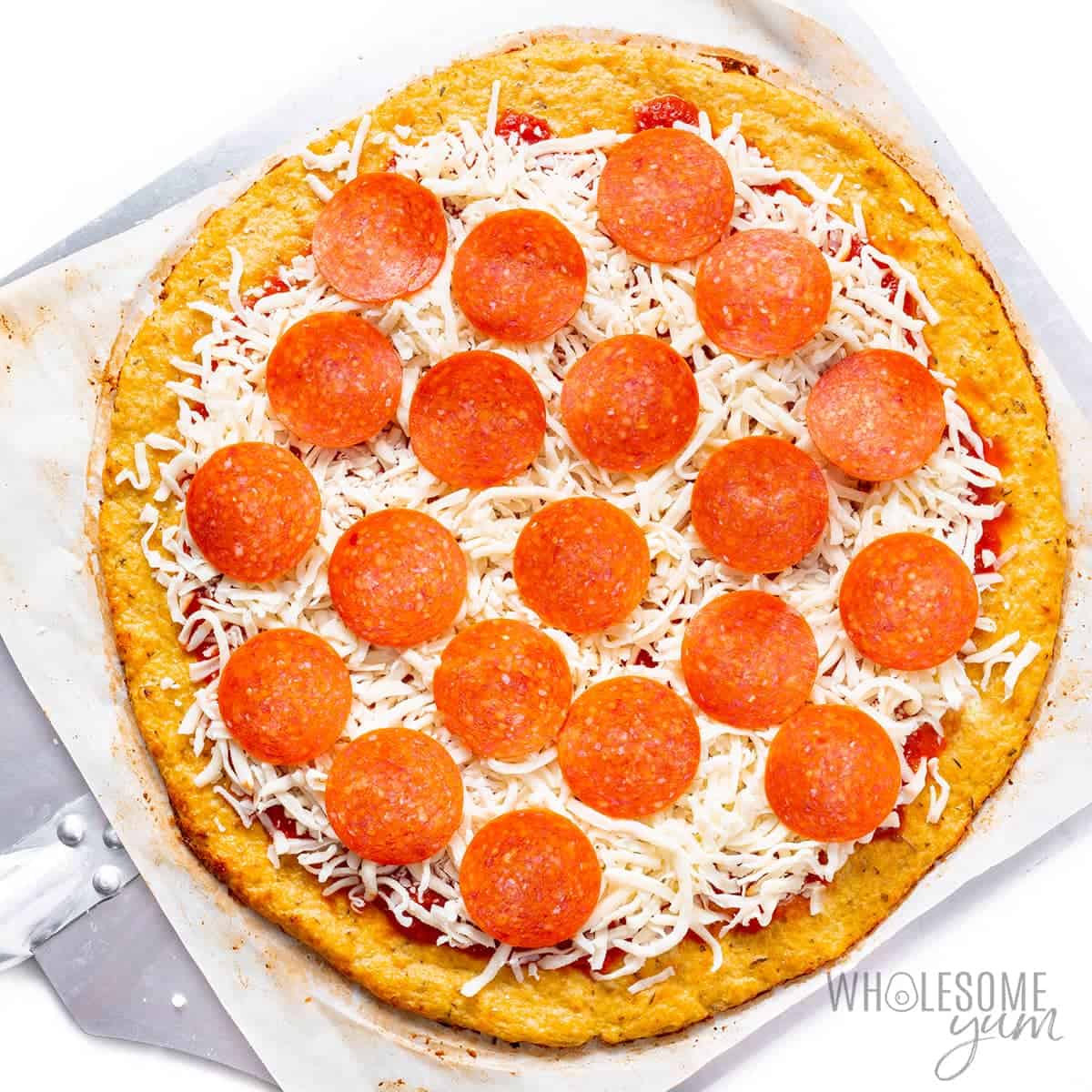 Toppings added.