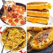 Stovetop recipes collage.