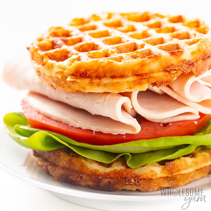 keto chaffle sandwich