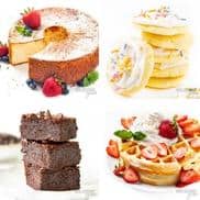 Coconut flour recipes collage.