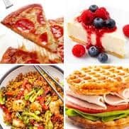 Keto recipes collage.