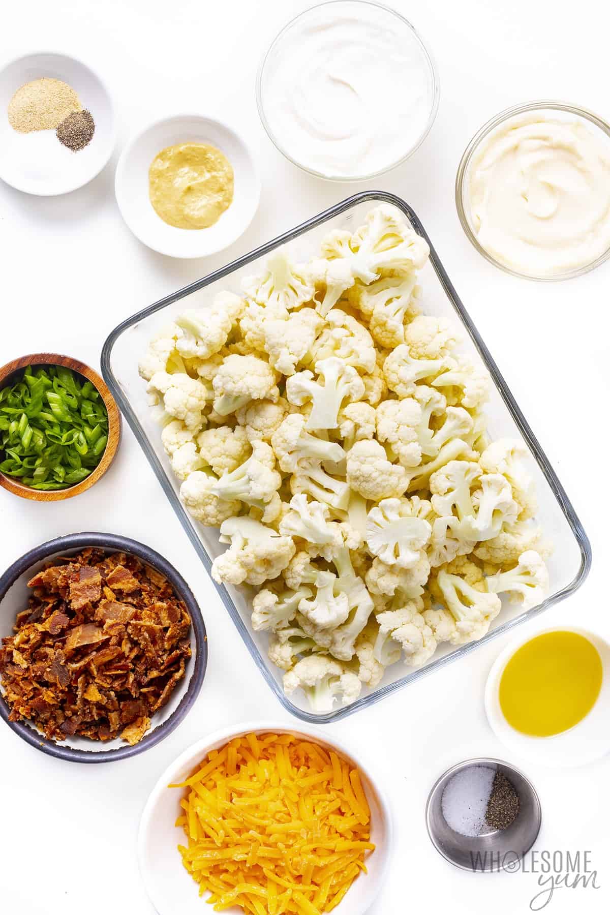 Ingredients in bowls.