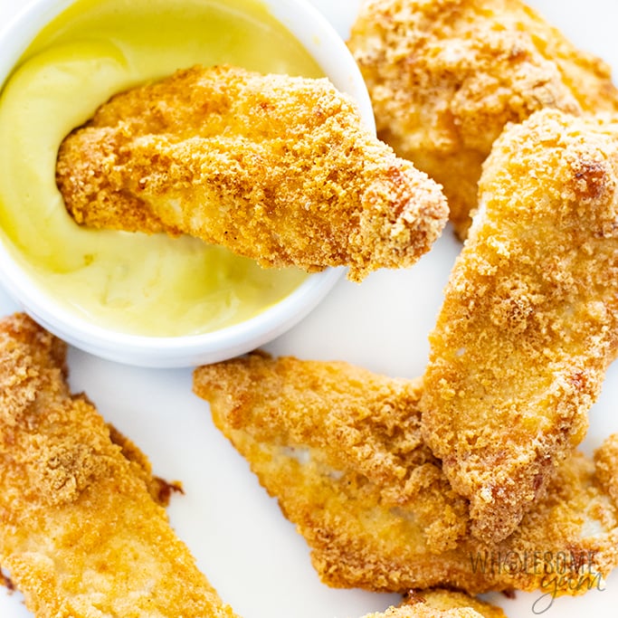 wholesomeyum low carb keto chicken tenders recipe
