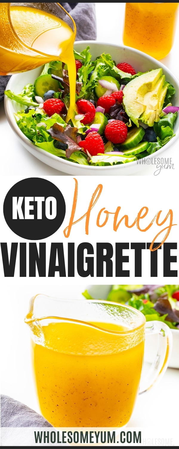Keto salad dressing recipe pin.