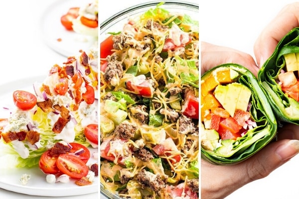Keto recipes with lettuce and greens