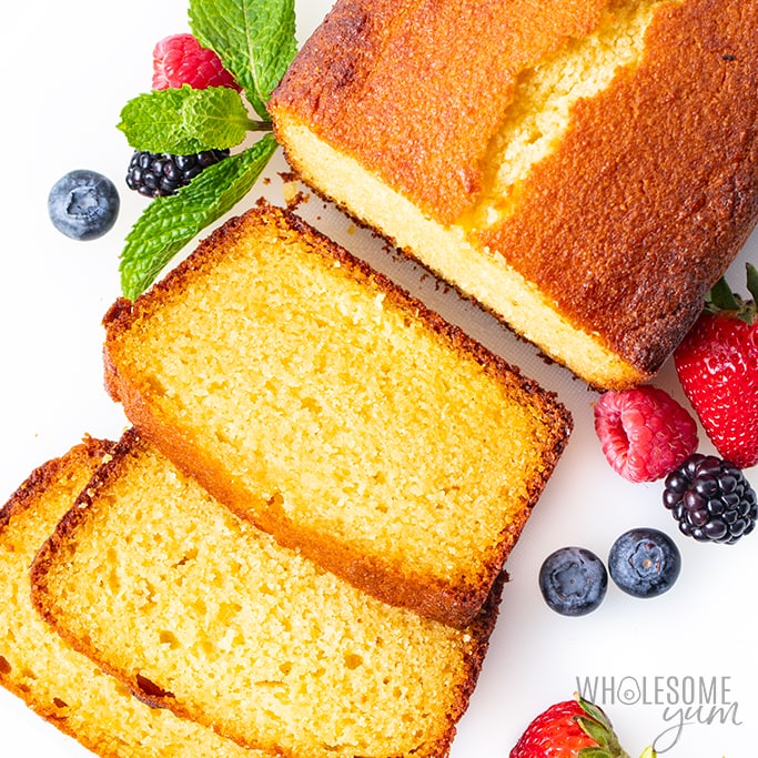 wholesomeyum the best low carb keto pound cake recipe
